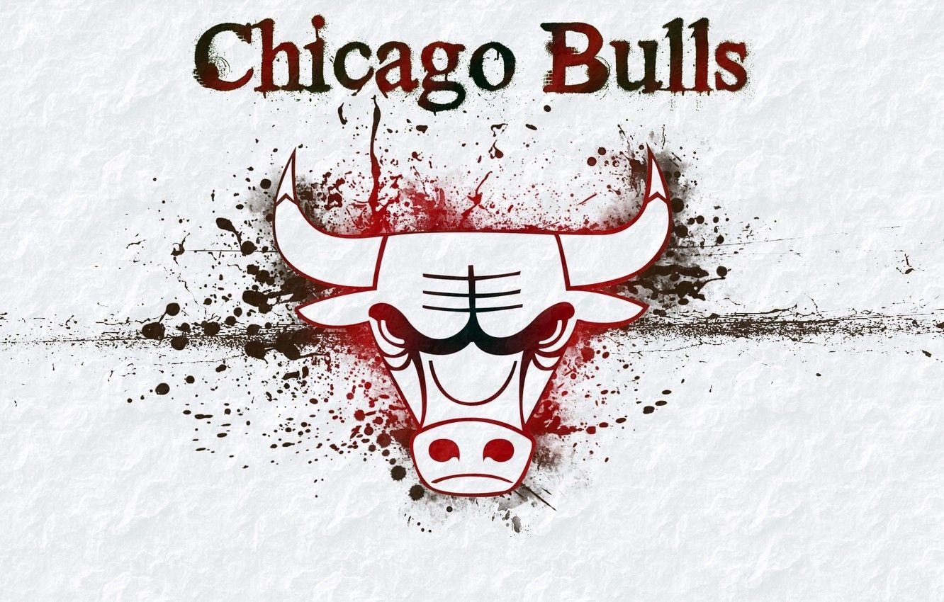 Chicago Bulls, Logo, Hintergrund, NBA, Basketball, 1340x850 HD Desktop