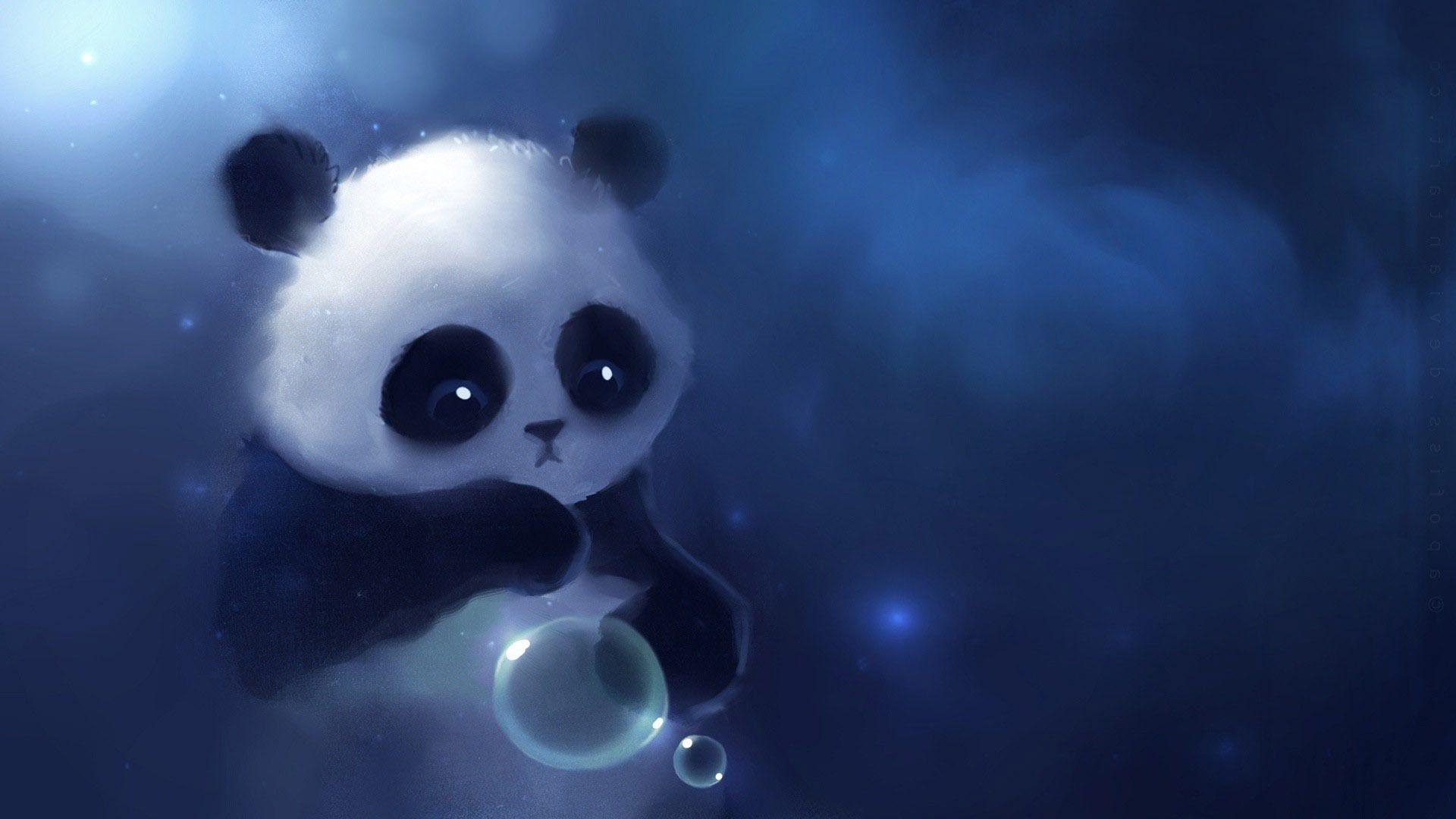 Niedlicher Panda, Tierbilder, Tumblr, Süß, Schwarz-weiß, 1920x1080 Full HD Desktop