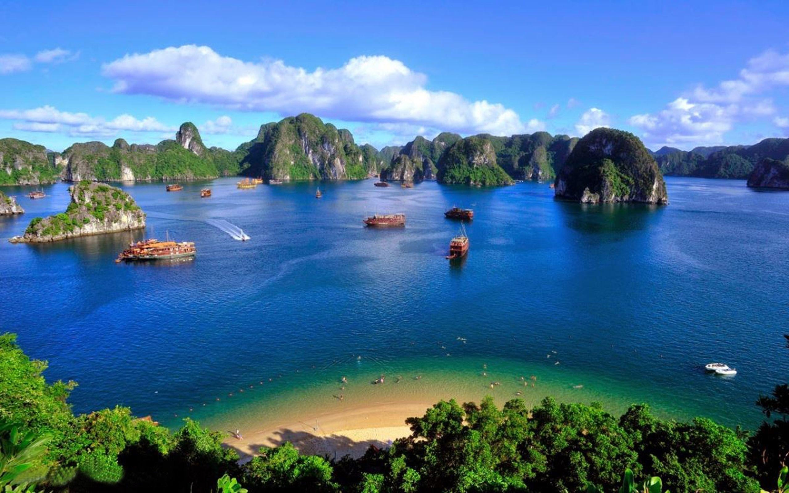 Halong Bucht, Vietnam, Natur, Reisen, Entspannung, 2560x1600 HD Desktop