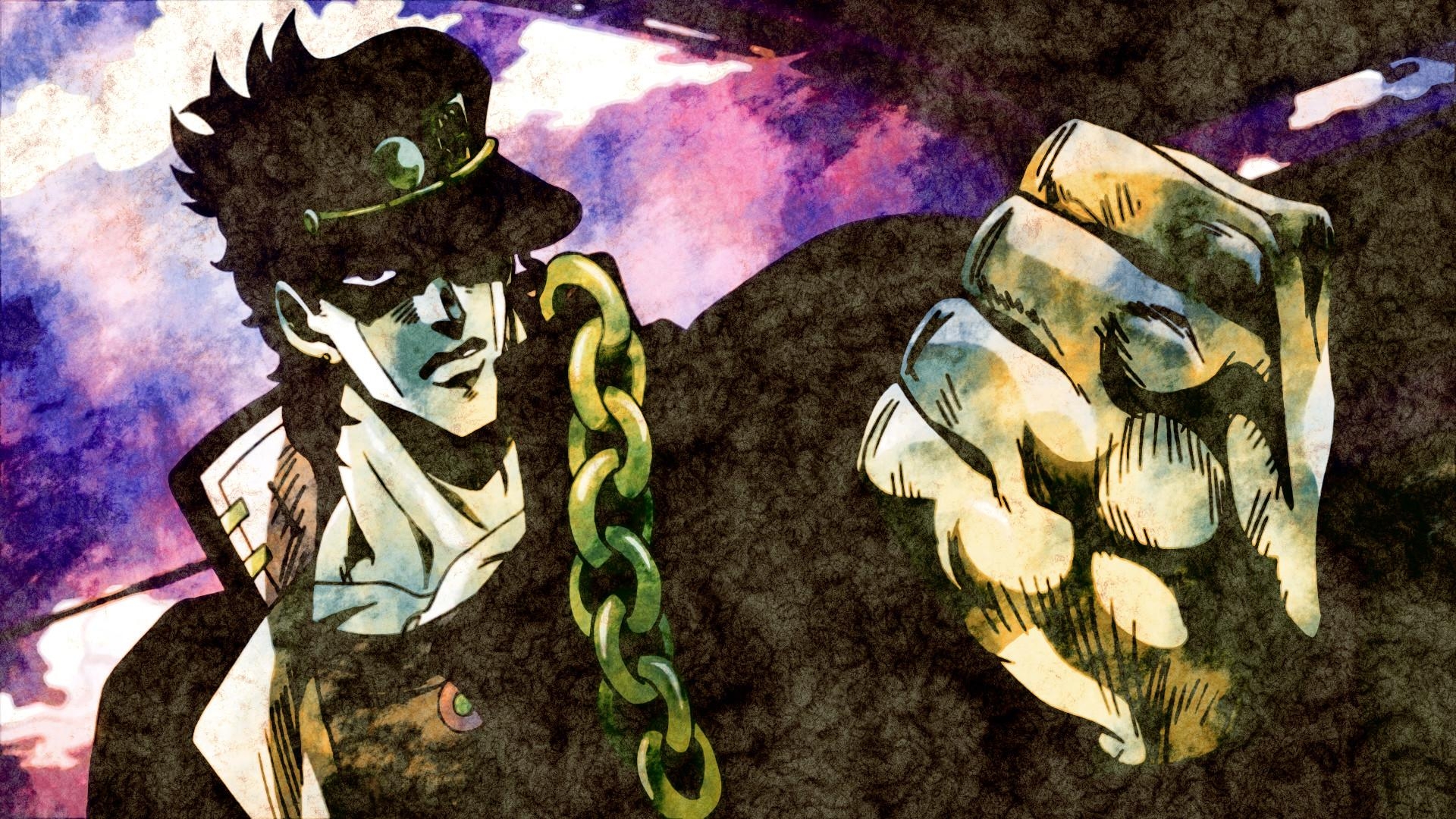 Jotaro Kujo, Anime, HD, Hintergrund, JoJo's Bizarre Adventure, 1920x1080 Full HD Desktop