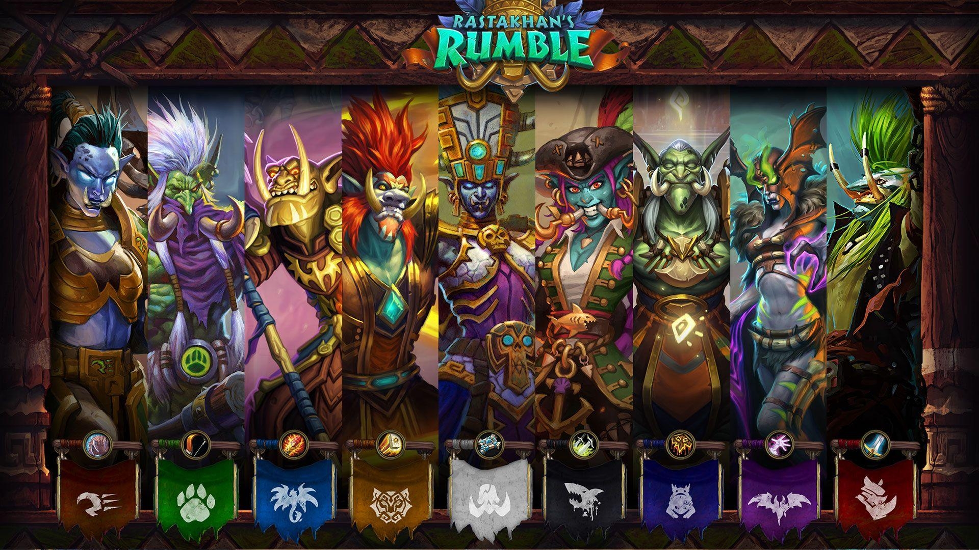 Hearthstone, Rastakhans Rumble, Mobile, Hintergrund, Blizzard, 1920x1080 Full HD Desktop