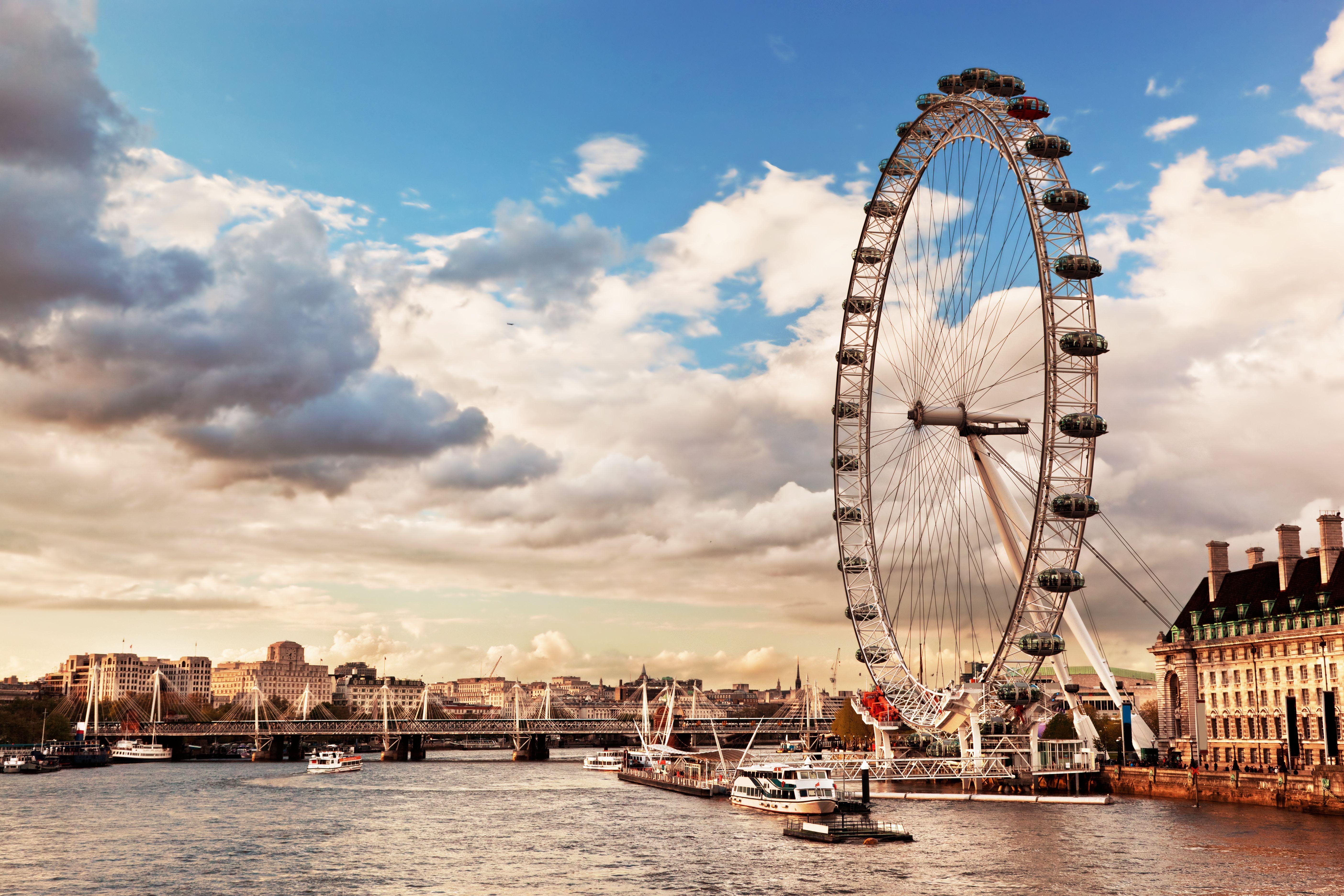 London Eye, England, Themse, Skyline, Reisen, 5620x3750 4K Desktop