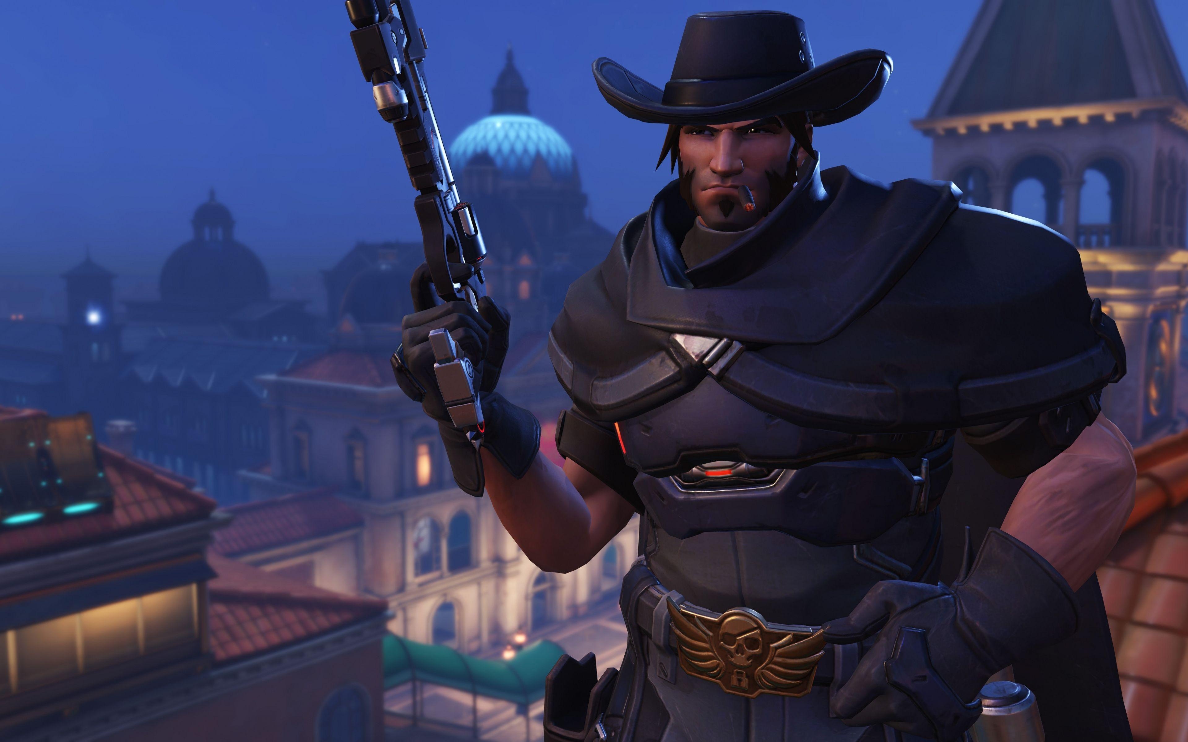 McCree, Gaming, Overwatch, 4K, Hintergrundbild, 3840x2400 4K Desktop