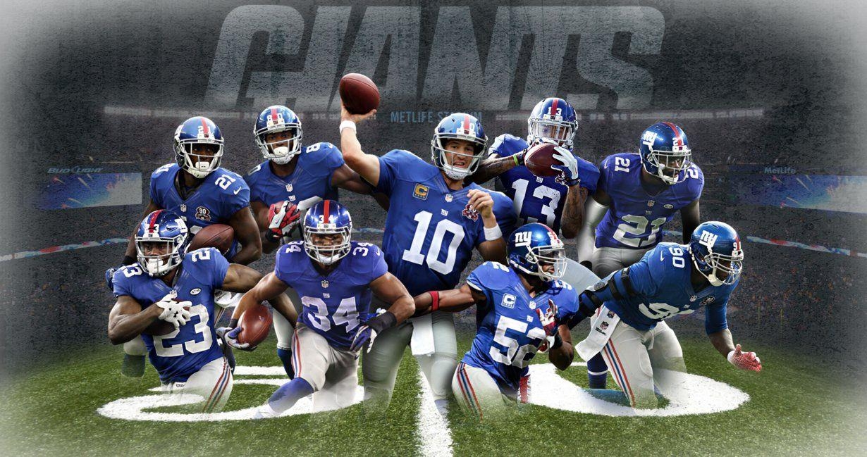 New York Giants, Team Logo, US Sport, NFL, Hintergrundbild, 1230x650 HD Desktop