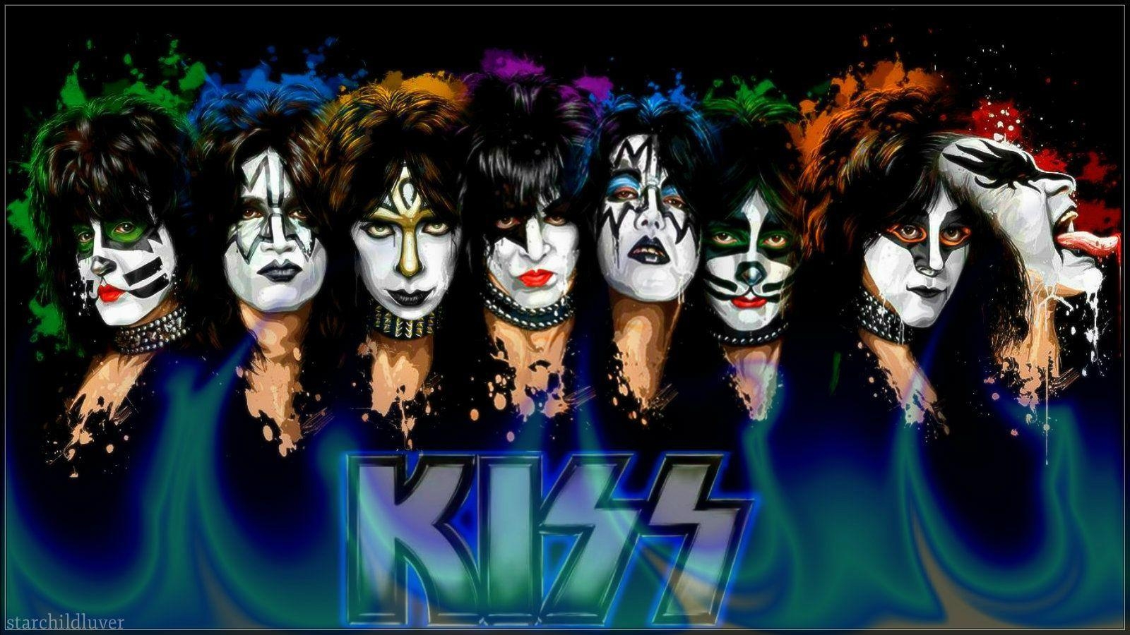 KISS Schminke, Lieblingsbands, Rock, Musik, Bühnenkostüm, 1600x900 HD Desktop