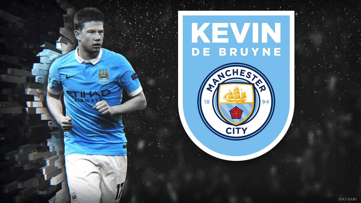 Kevin De Bruyne, Poster, Hintergrund, Fußball, Manchester City, 1400x790 HD Desktop