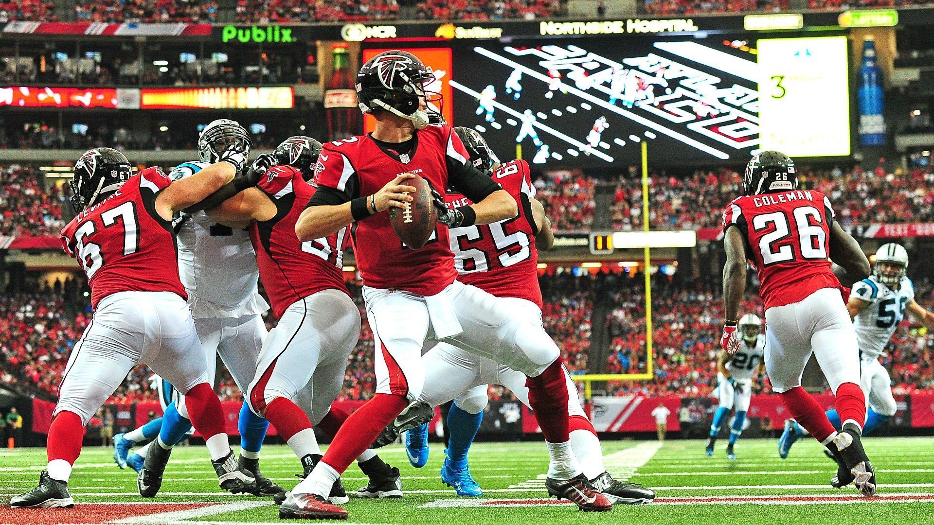 Matt Ryan, Julio Jones, Falken, Panthers, NFL, 1920x1080 Full HD Desktop