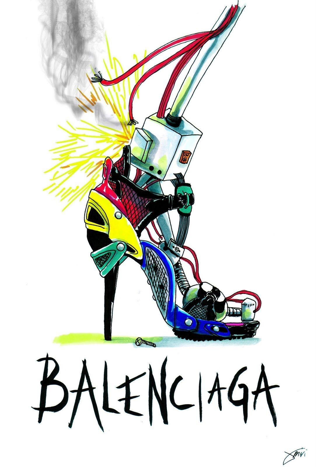 Balenciaga, Achraf Kunst, Exklusiv, Kostenlos, Modedesign, 1090x1600 HD Handy