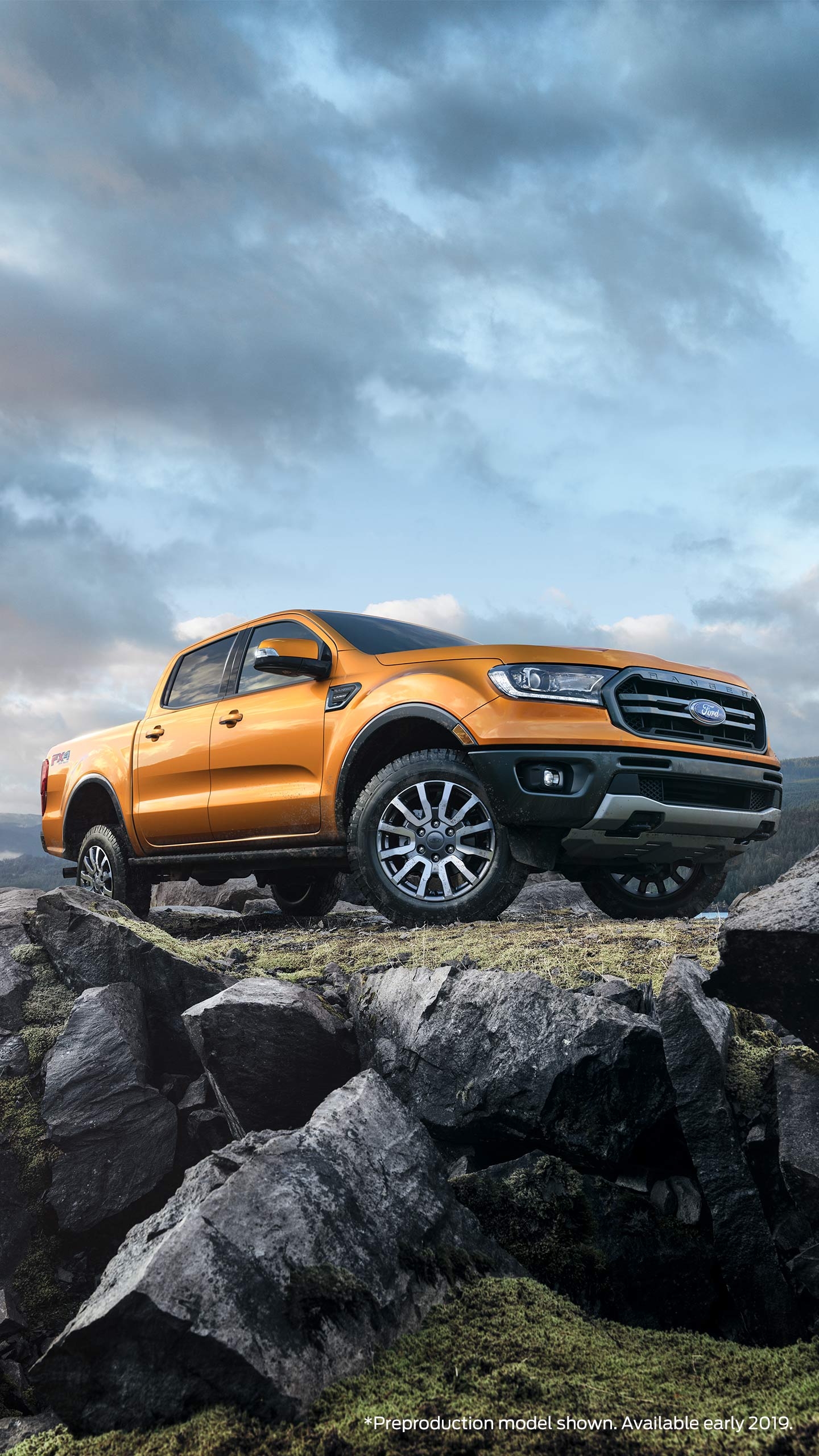 2019 Ford Ranger, Erster Blick, Pick-up, Fahrzeuge, Abenteuer, 1440x2560 HD Handy