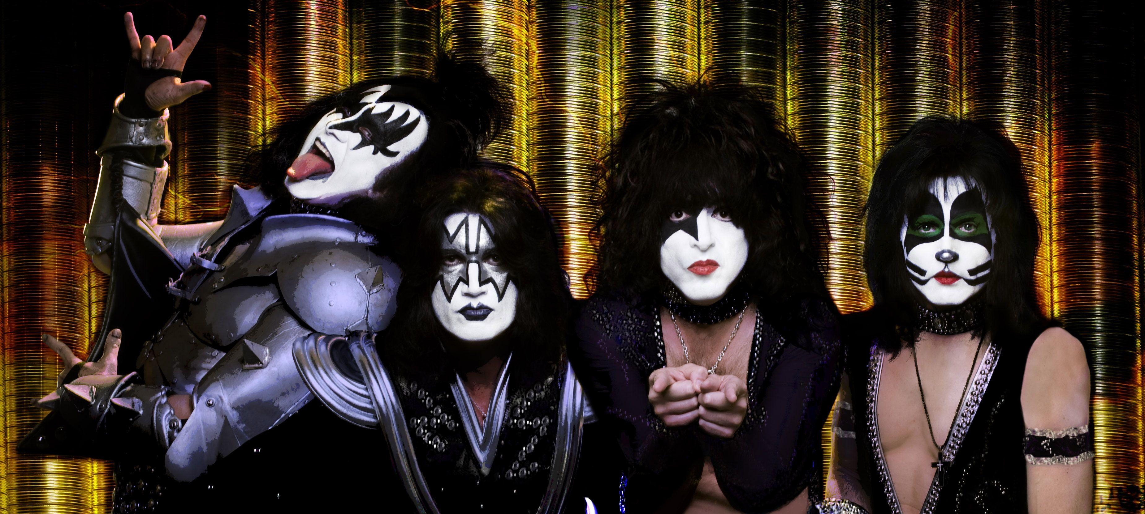 KISS Band, Heavy Metal, Rockband, Musik, Bühne, 3700x1670 Dual Screen Desktop