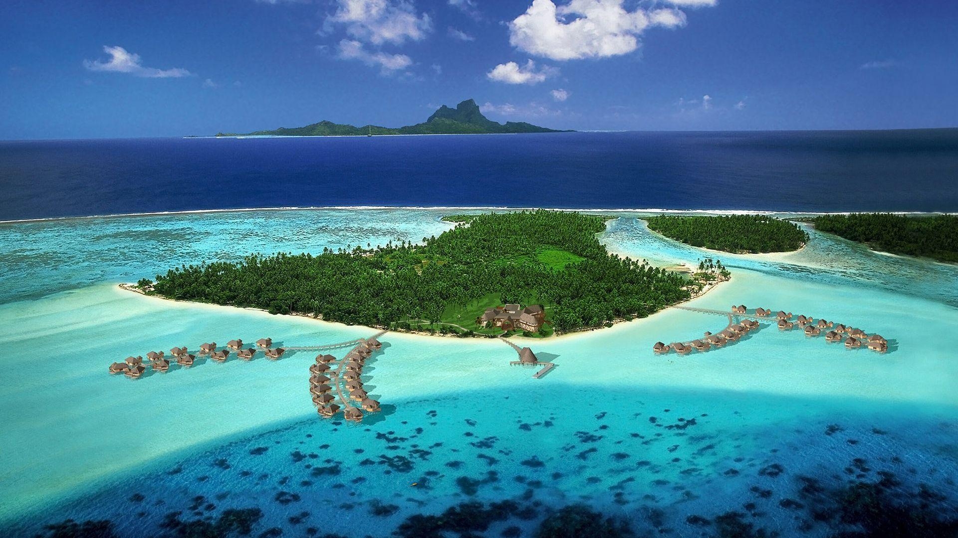 Tahiti, Französisch-Polynesien, Resorts, HD, Paradies, 1920x1080 Full HD Desktop