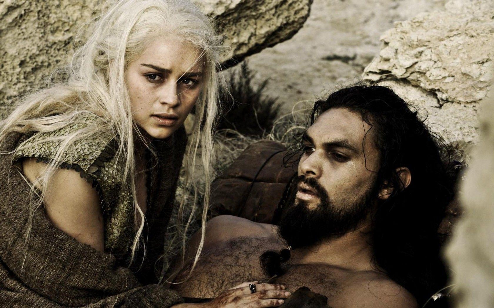 Daenerys Targaryen, Khal Drogo, Thrones, Bild, 1680x1050 HD Desktop