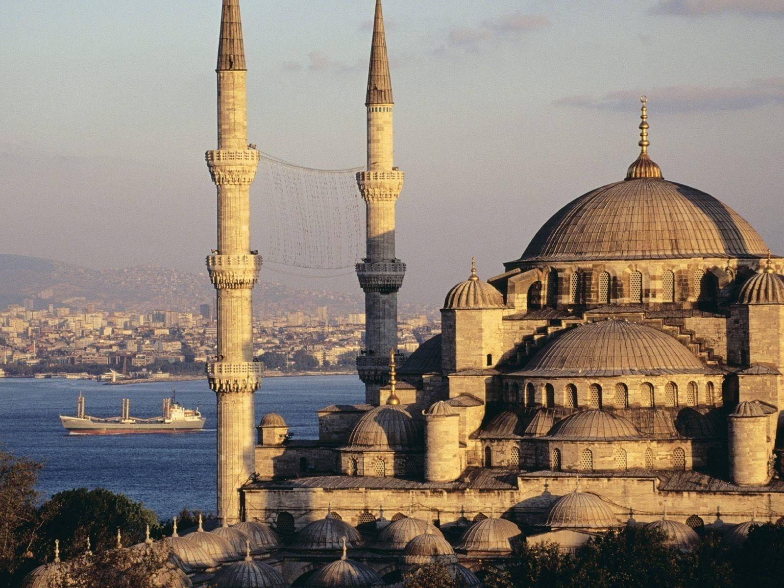 Blaue Moschee, Istanbul, Türkei, Stadtbild, Hagia Sophia, 1600x1200 HD Desktop