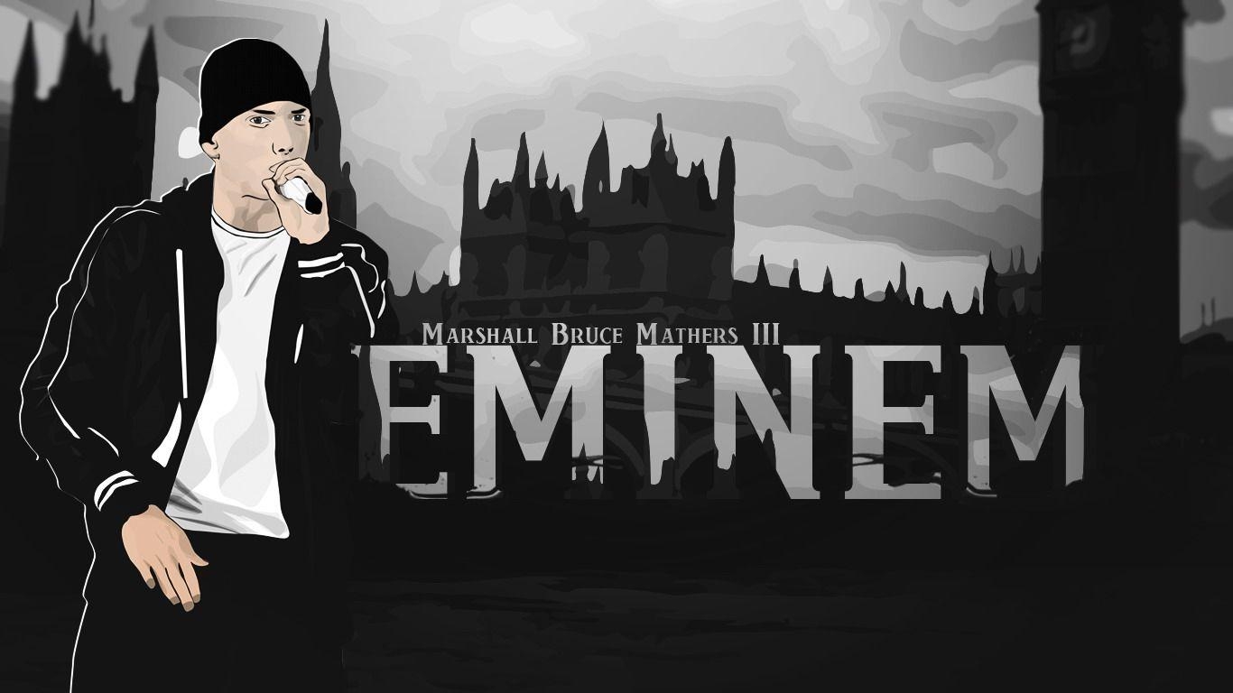 Eminem, x768, Hintergrundbild, Musik, Rap, 1370x770 HD Desktop