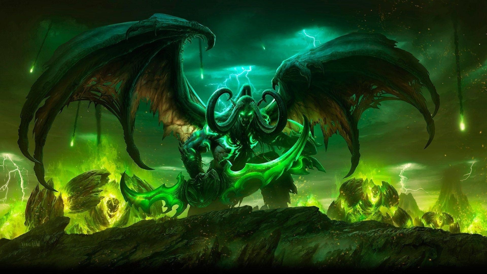 Illidan Stormrage, Gaming, Warcraft, Dämonenjäger, 4K-Bild, 1920x1080 Full HD Desktop