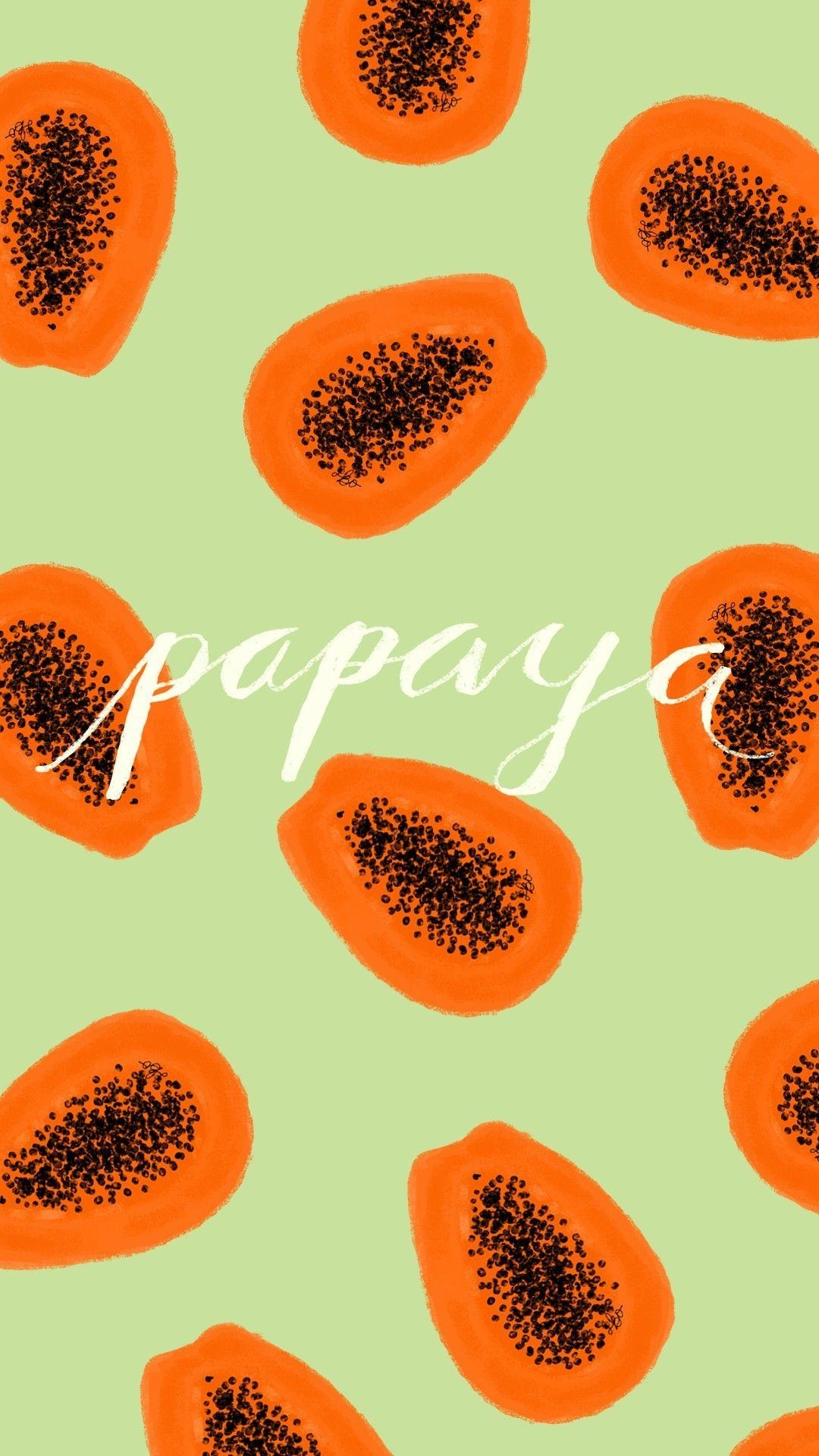 Papaya, Hintergrund, Frucht, iPhone, Dekoration, 1080x1920 Full HD Handy