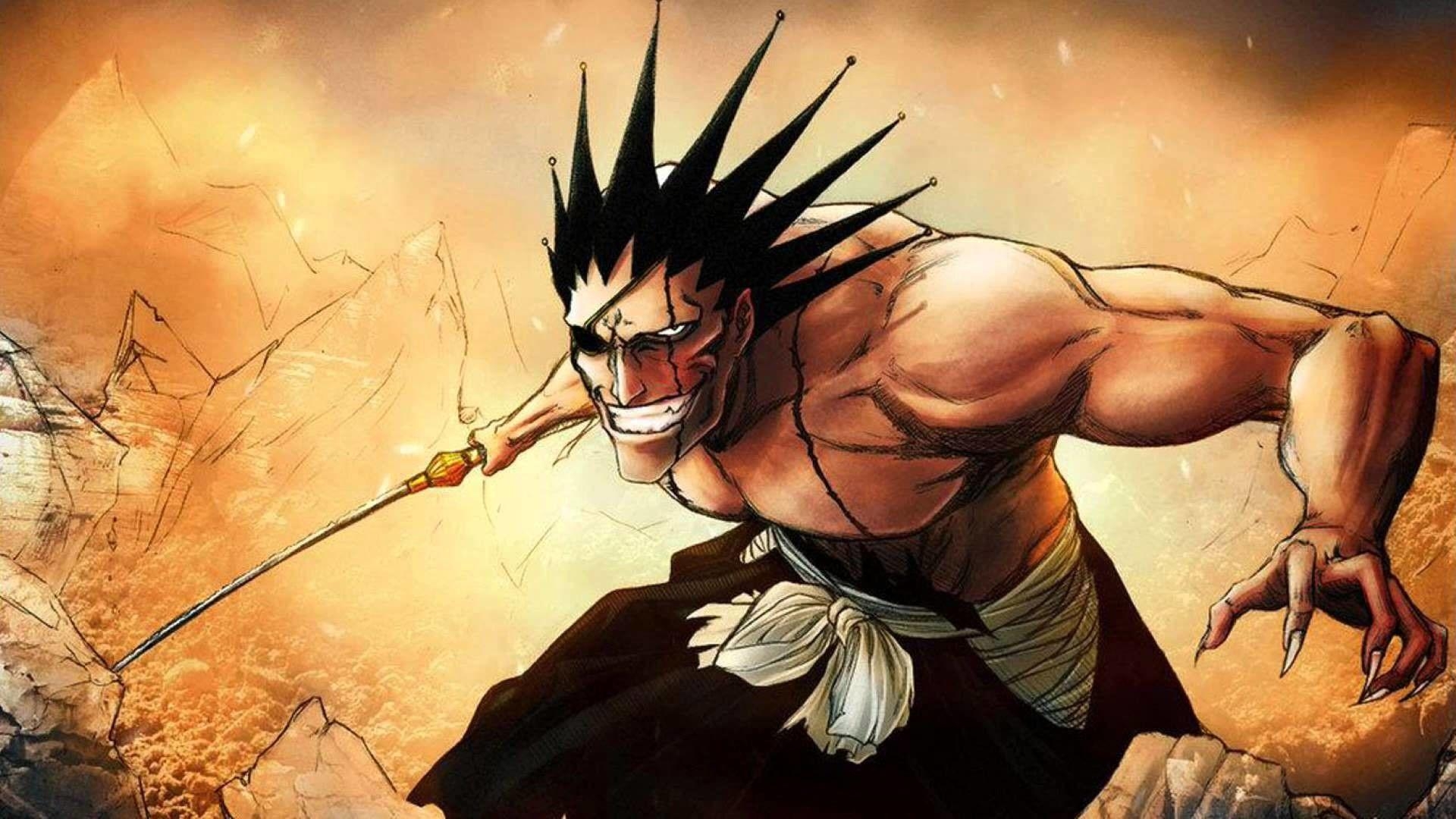 Kostenlos herunterladen, Kenpachi Zaraki, Anime, Bleach, Hintergrund, 1920x1080 Full HD Desktop