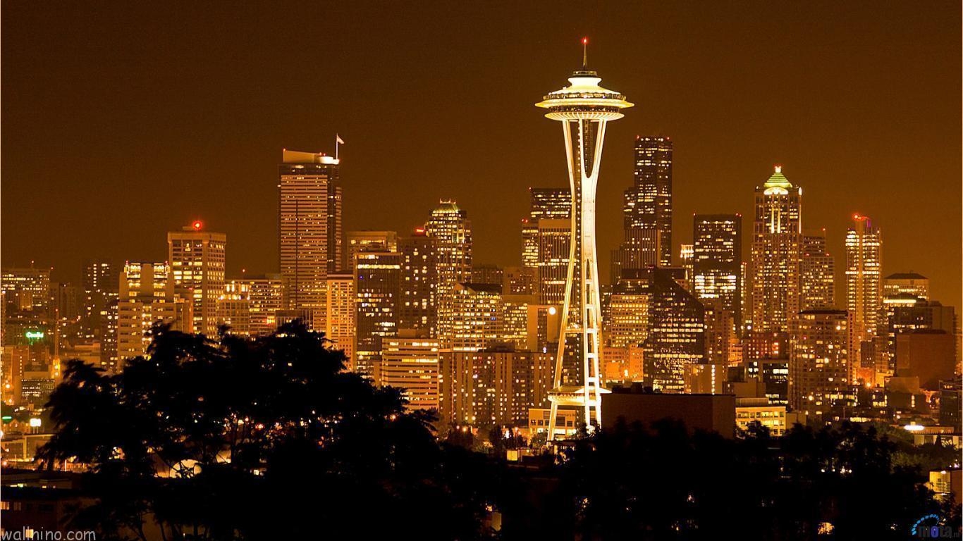 Space Needle, kostenlos, Download, Hintergrund, Desktop, 1370x770 HD Desktop