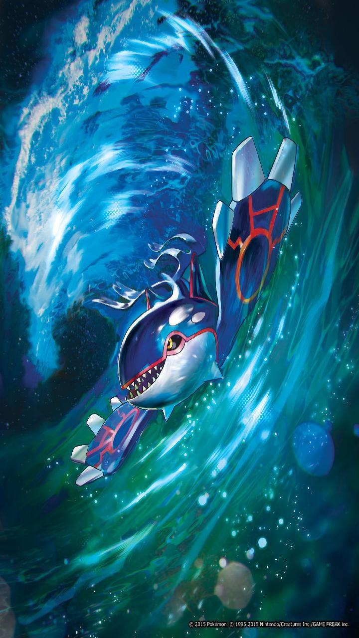 Kyogre, Pokémon, Anime, Hintergrund, Grafik, 720x1280 HD Handy