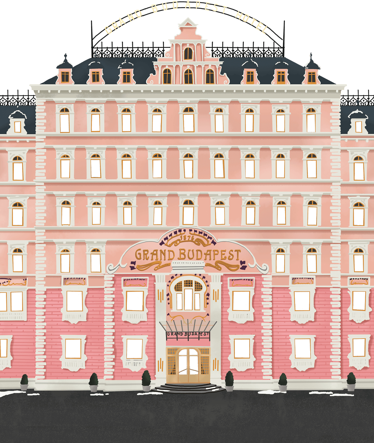 Grand Budapest Hotel, Anderson Sammlung, Film, Stil, Art, 1250x1490 HD Handy