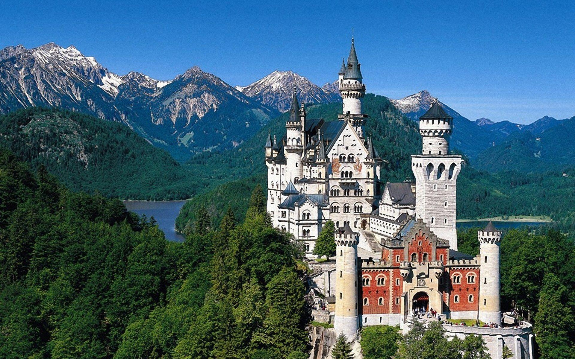 Neuschwanstein, Bayern, Schloss, Reisen, Deutschland, 1920x1200 HD Desktop