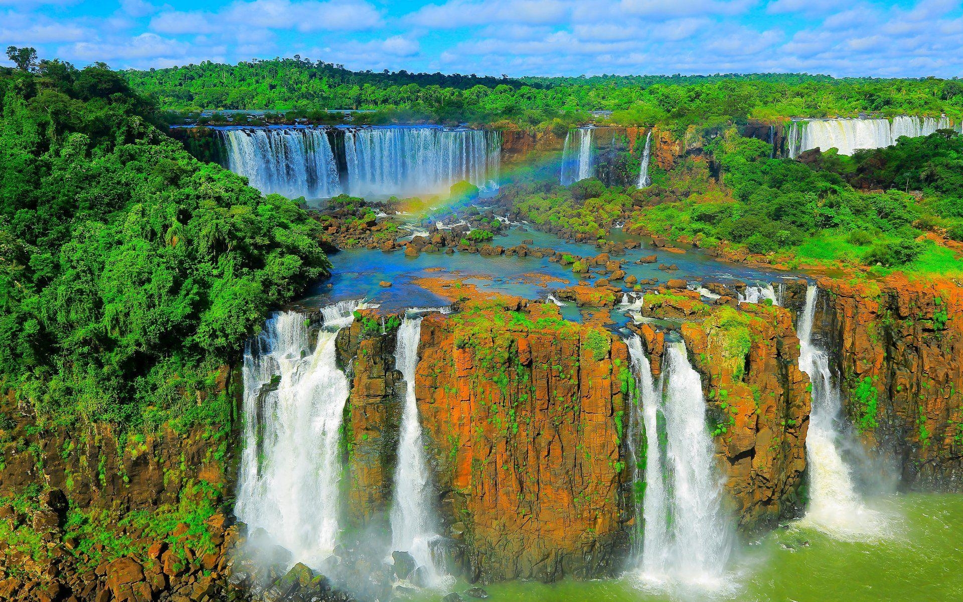 Wasserfall, Natürlich, Hochwertig, Iguazú, Attraktion, 1920x1200 HD Desktop