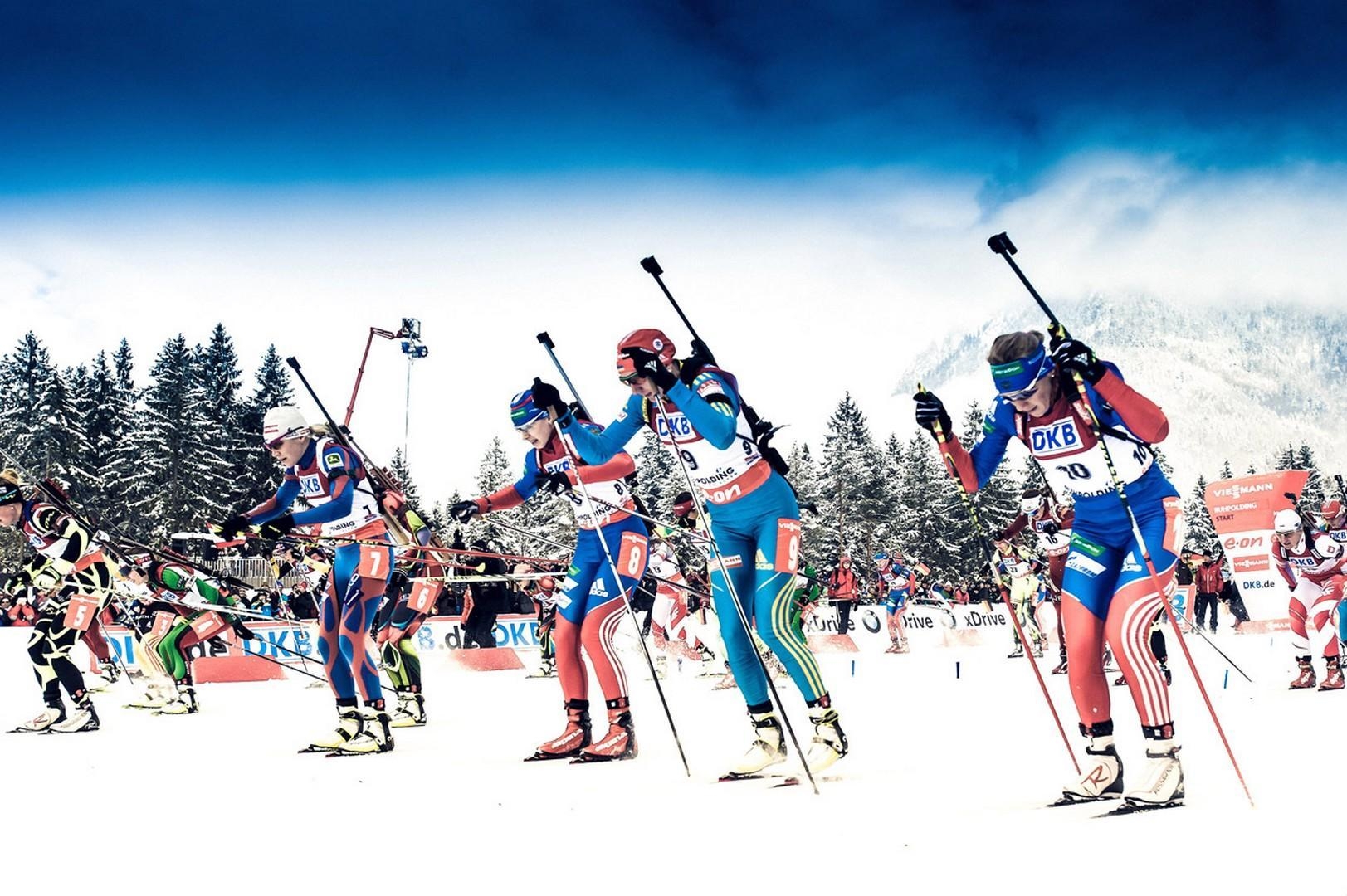 Biathlon, Wintersport, Olympisch, Schießen, Skifahren, 1630x1080 HD Desktop