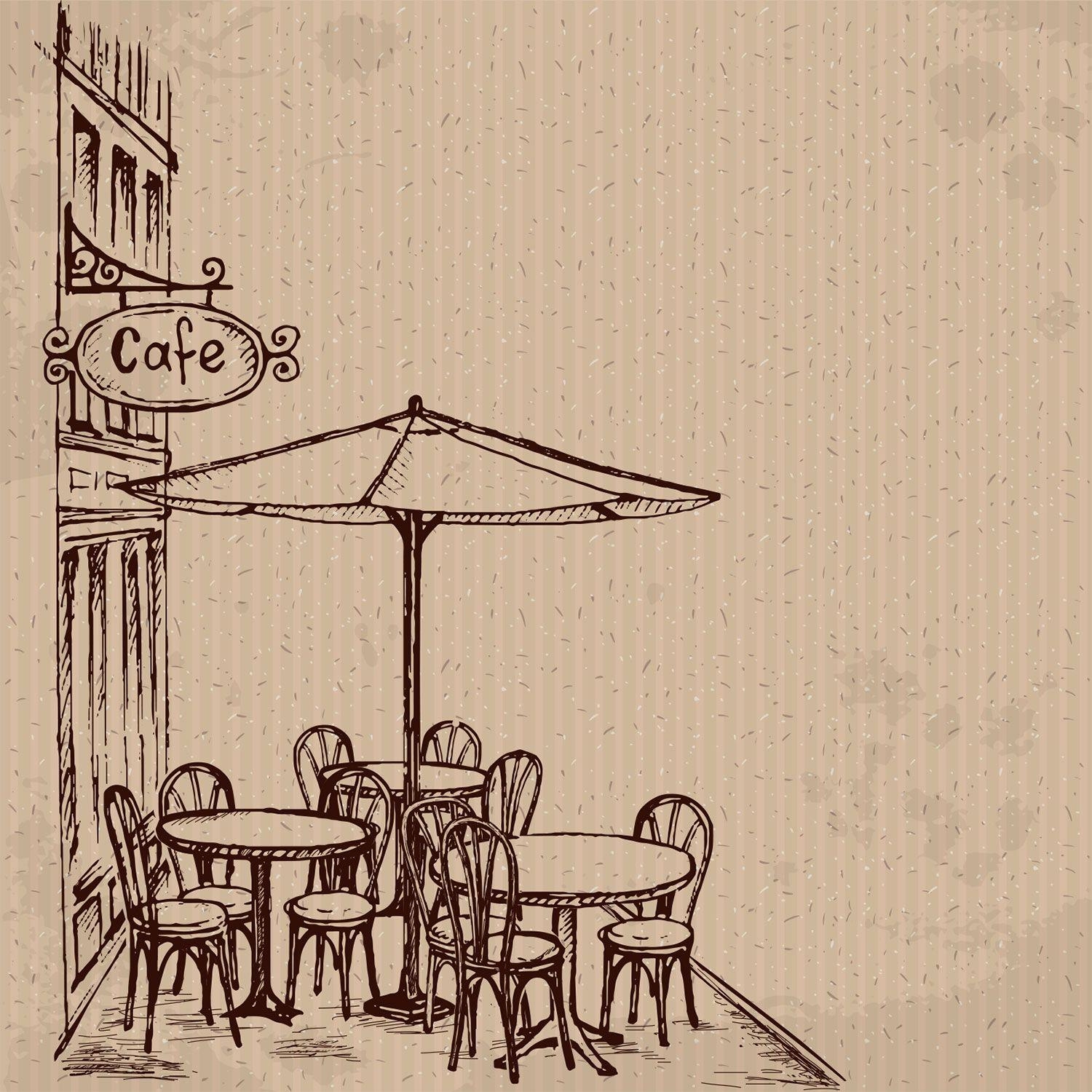 Straßencafé, Dekor, Atmosphäre, Urban, Genuss, 1500x1500 HD Handy