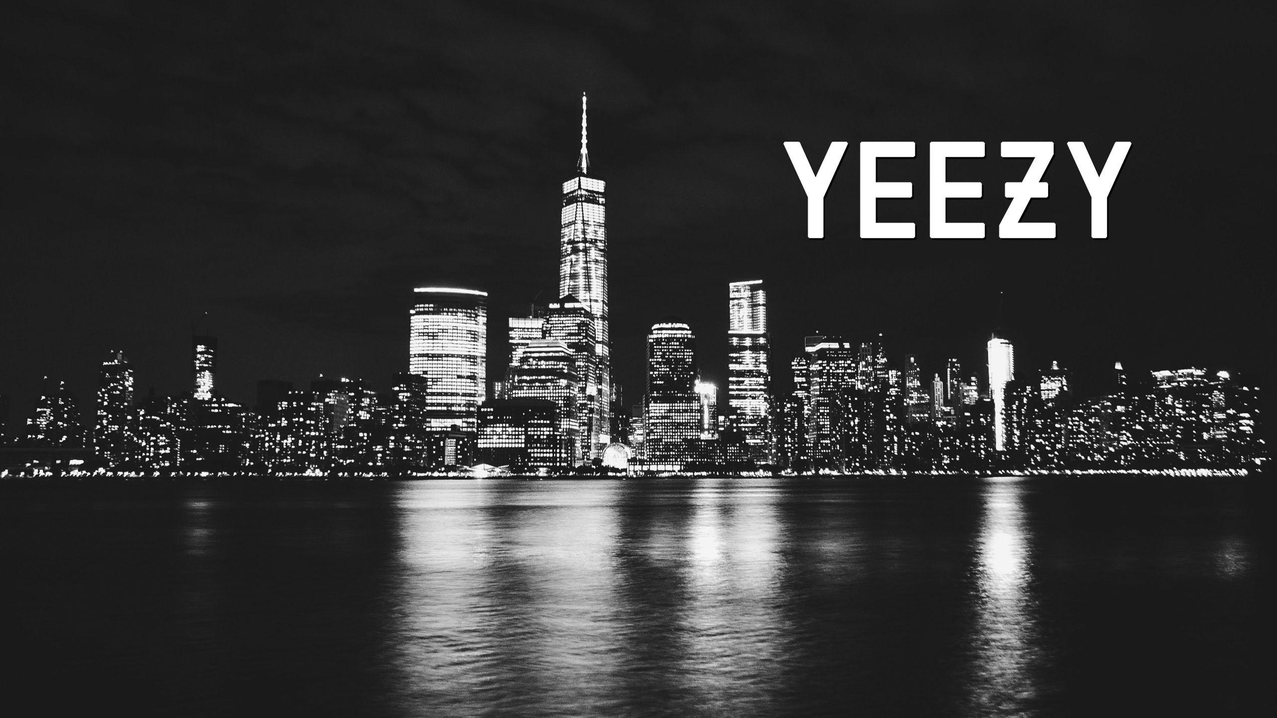 Yeezy, NYC, Nacht, Sneaker, Stadt, 2560x1440 HD Desktop