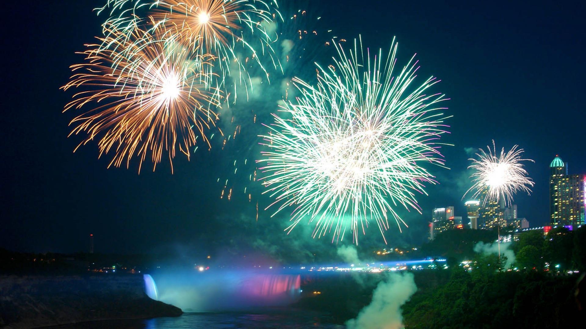 Neujahrsfeuerwerk, 105, Feier, Hintergrund, Silvester, 1920x1080 Full HD Desktop