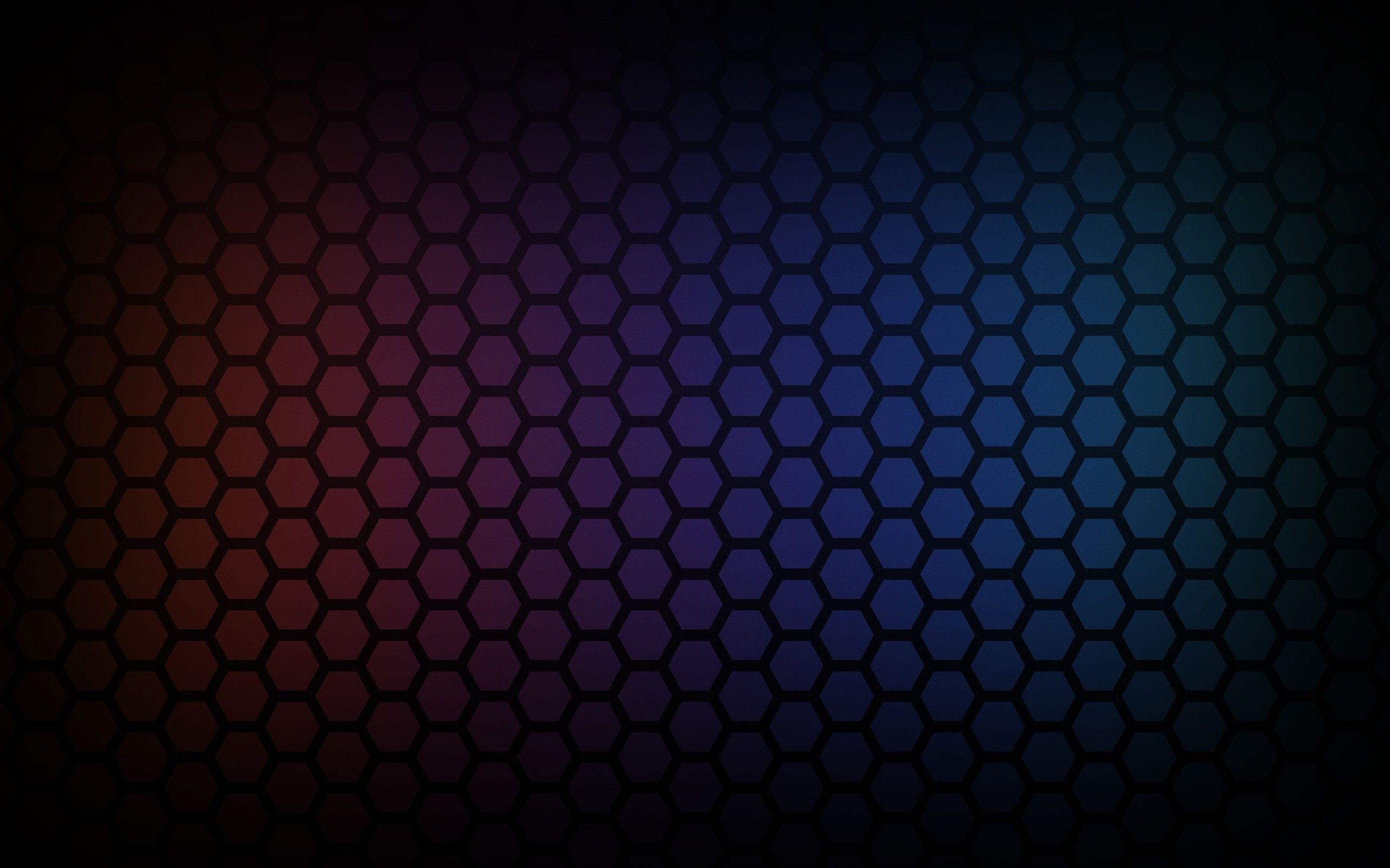 Hexagon, Farbverlauf, Muster, Wabe, Design, 2560x1600 HD Desktop