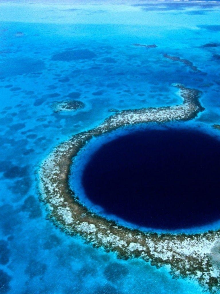 Great Blue Hole, Belize, iPad, Wallpaper, Natur, 770x1030 HD Handy