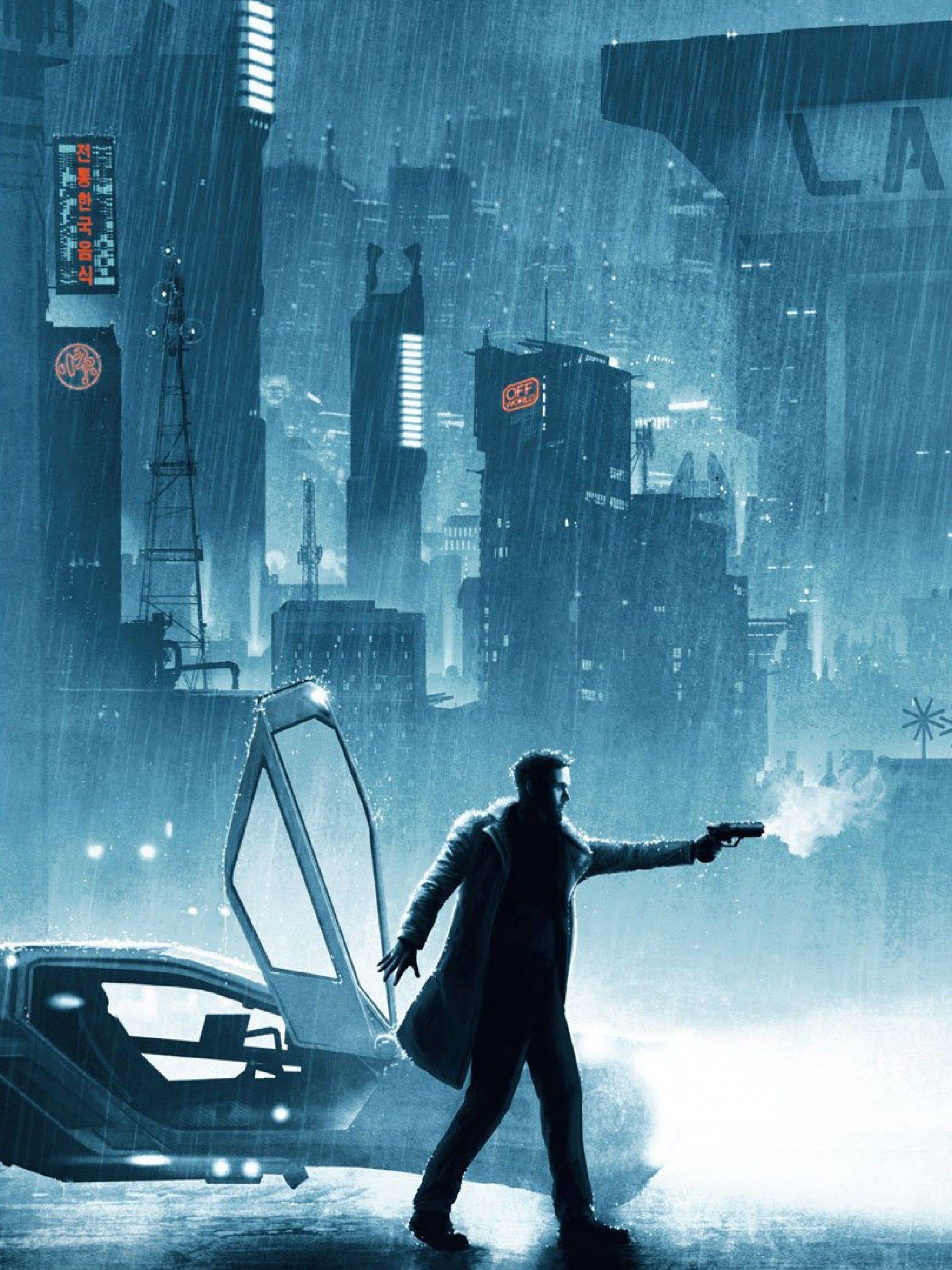 Blade Runner, Ryan Gosling, Regen, Film, Szene, 2050x2740 HD Handy