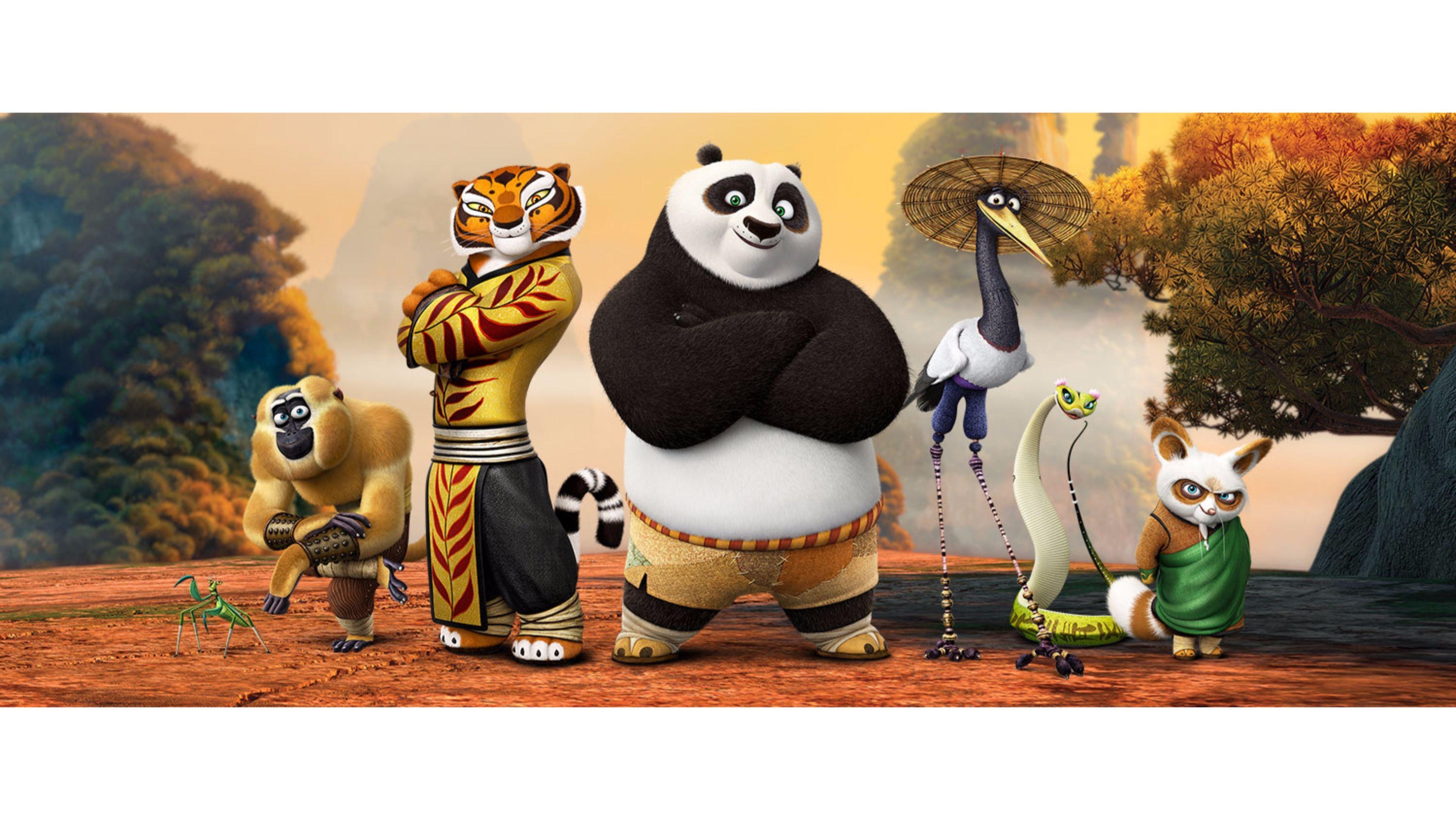 Kung Fu Panda, Ultra HD, Zeichentrickfilm, Po, Abenteuer, 3840x2160 4K Desktop