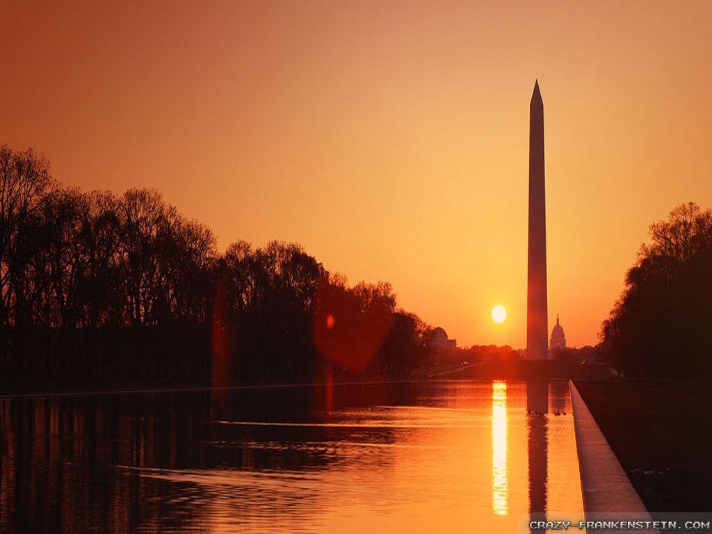 Washington DC, Sonnenuntergang, Reisen, Monument, Outdoor, 1030x770 HD Desktop