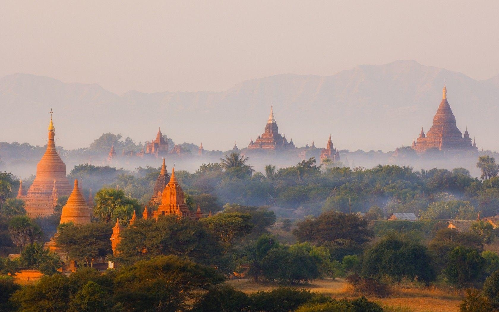 Bagan, Myanmar, Tempel, Foto, V77, 1680x1050 HD Desktop