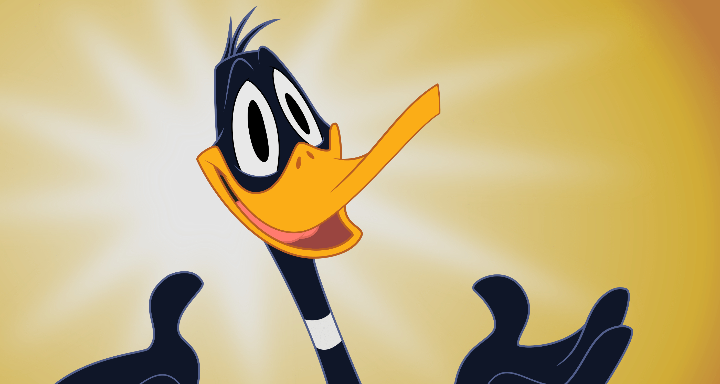 Daffy Duck, Bild, Klassiker, Cartoon, Lächeln, 2820x1500 HD Desktop