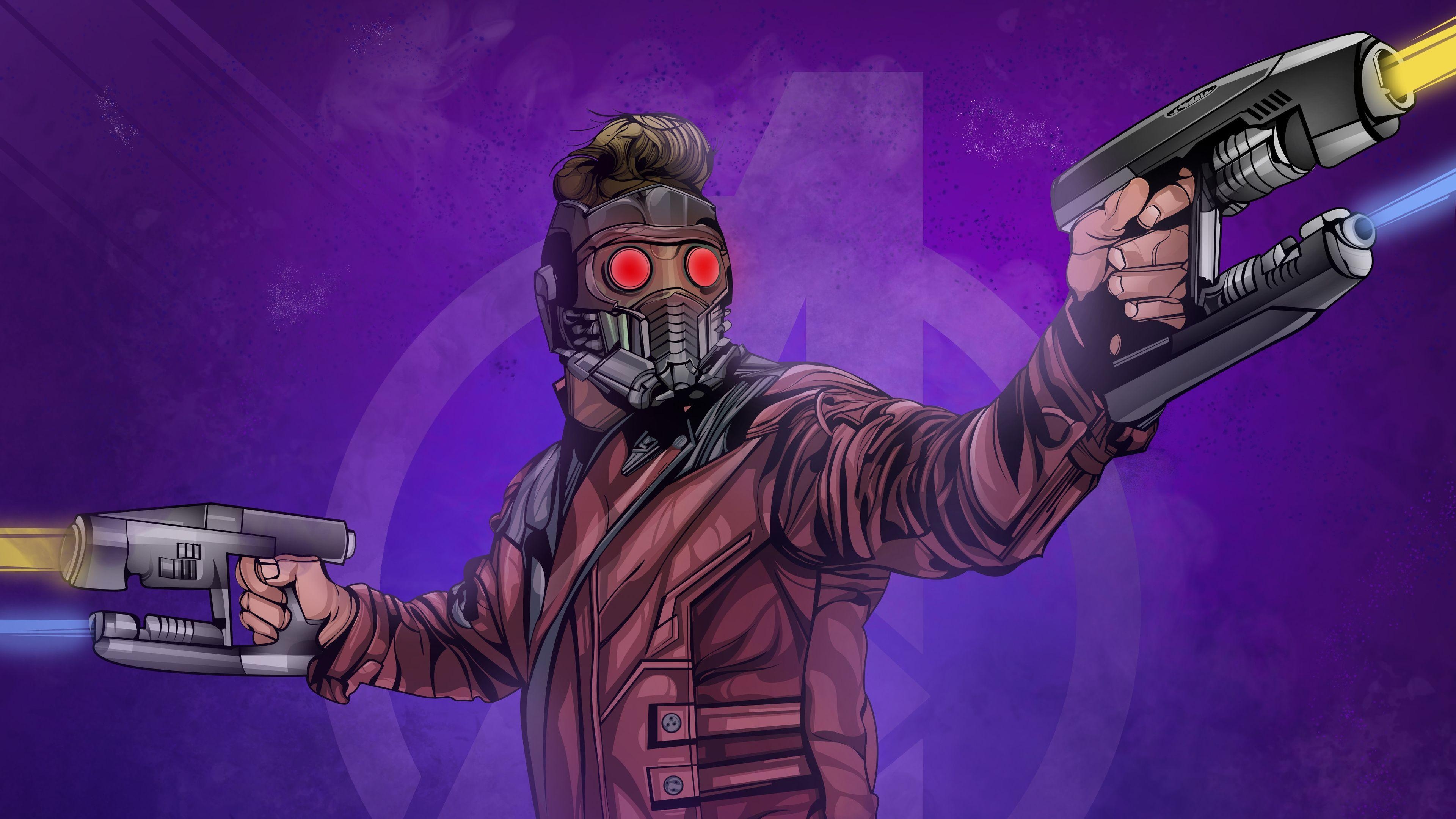 Superhelden, 4K, Hintergrundbild, Marvel, Star-Lord, 3840x2160 4K Desktop