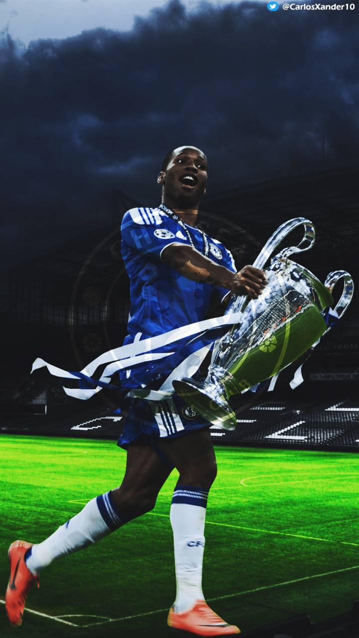 Didier Drogba, Fußball, Chelsea, Sieg, Legende, 720x1280 HD Handy