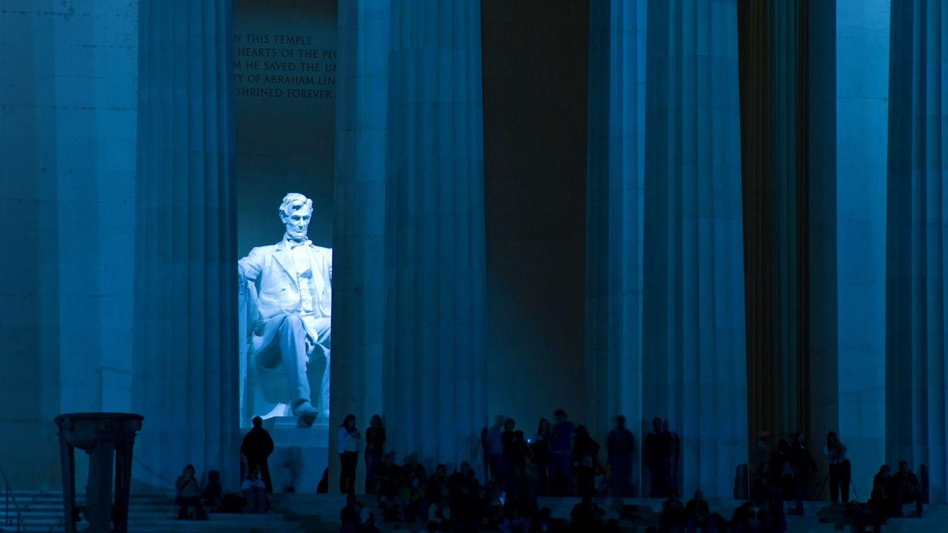 Lincoln Memorial, Washington DC, Gedenkstätte, Tourismus, USA, 1370x770 HD Desktop