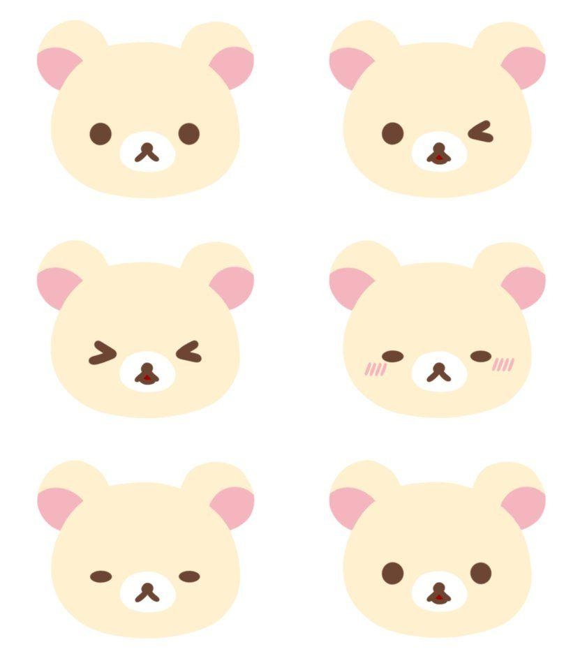 Korilakkuma, Ausdrucksformen, Rilakkuma, Kawaii, Charaktere, 850x950 HD Handy