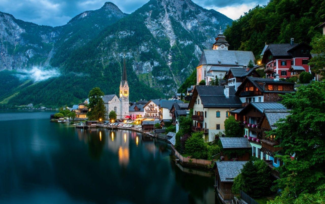 Hallstatt, Österreich, Natur, Reisen, Alpen, 1280x810 HD Desktop