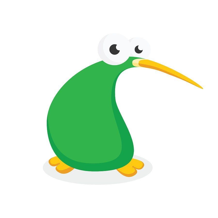 Süßer Kiwi Vogel, Cartoon, Zeichnung, niedlicher Charakter, Kinderkunst, 900x900 HD Handy