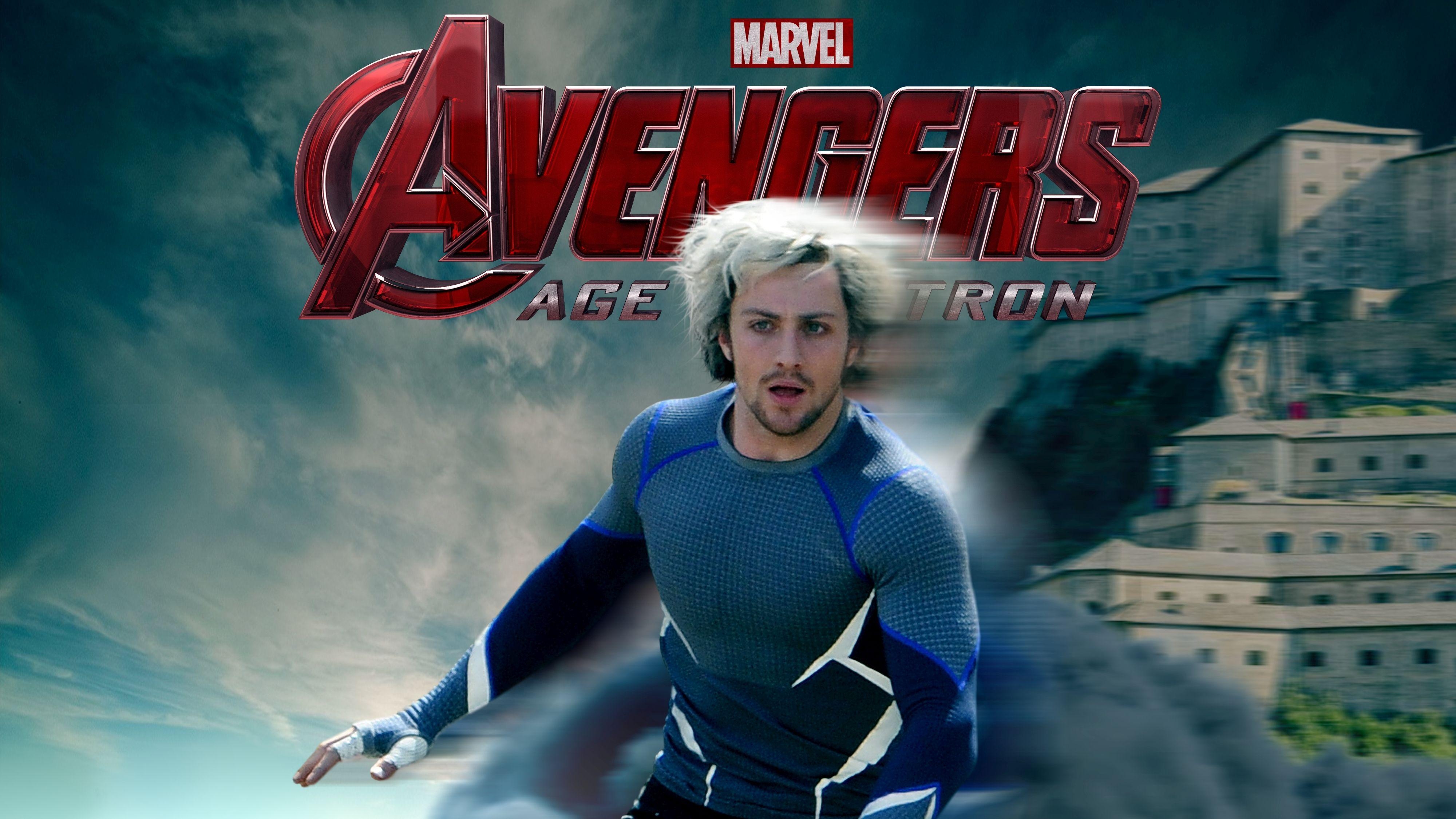 Aaron Taylor-Johnson, Quicksliver, Marvel-Comic-Welt, 4000x2250 4K Desktop