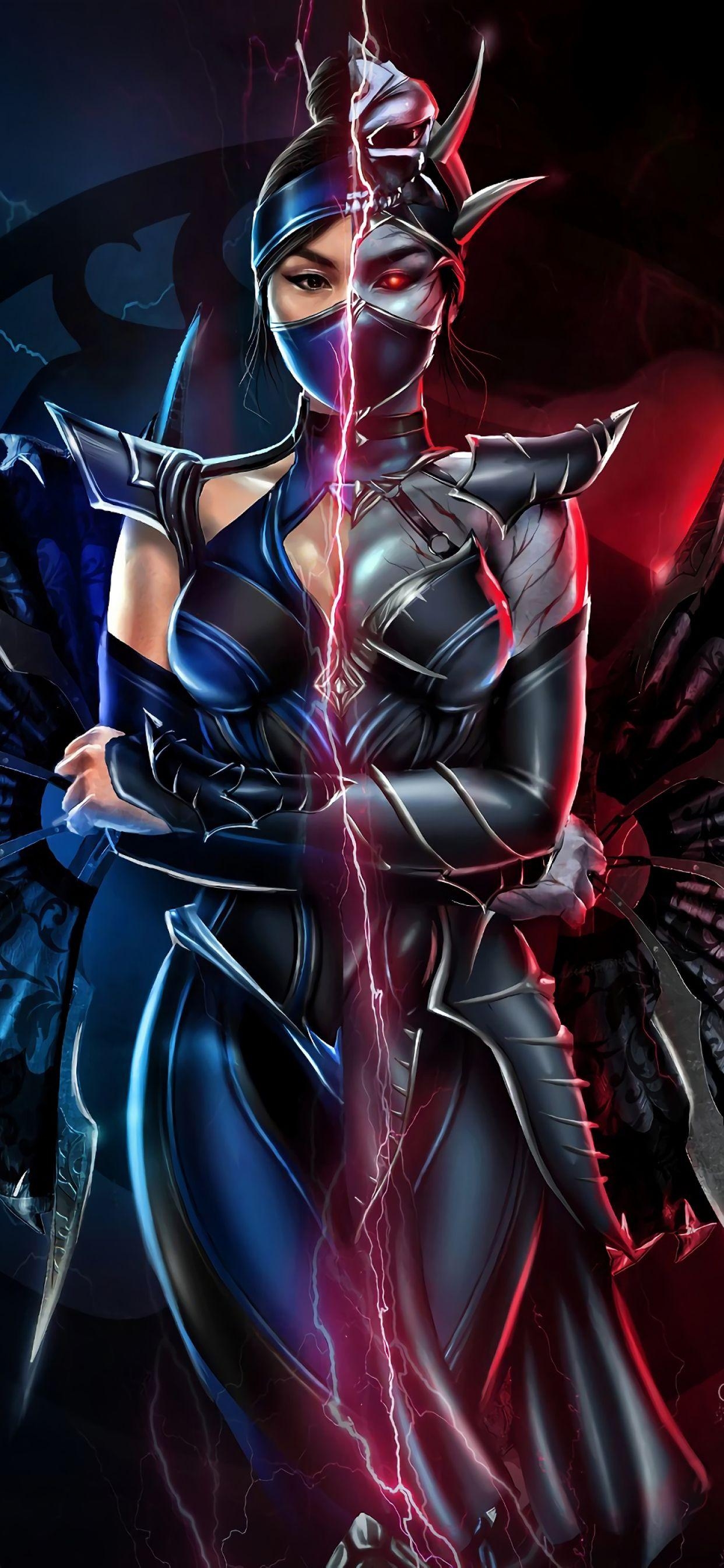 Kitana, Mortal Kombat 11, iPhone XS Max, Bild, Film, 1250x2690 HD Handy