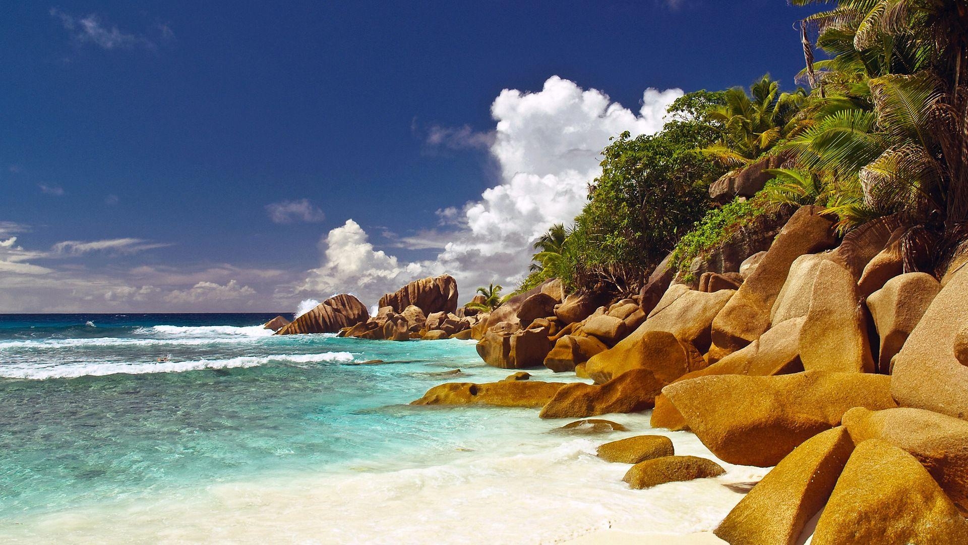 Seychellen Natur, Insel, Landschaft, HD, Paradies, 1920x1080 Full HD Desktop