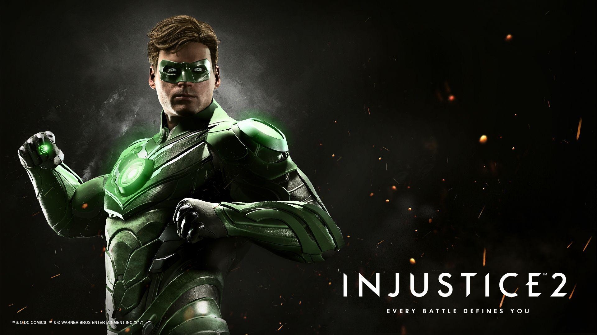 Injustice 2, Green Lantern, Hintergrund, Comics, Superheld, 1920x1080 Full HD Desktop