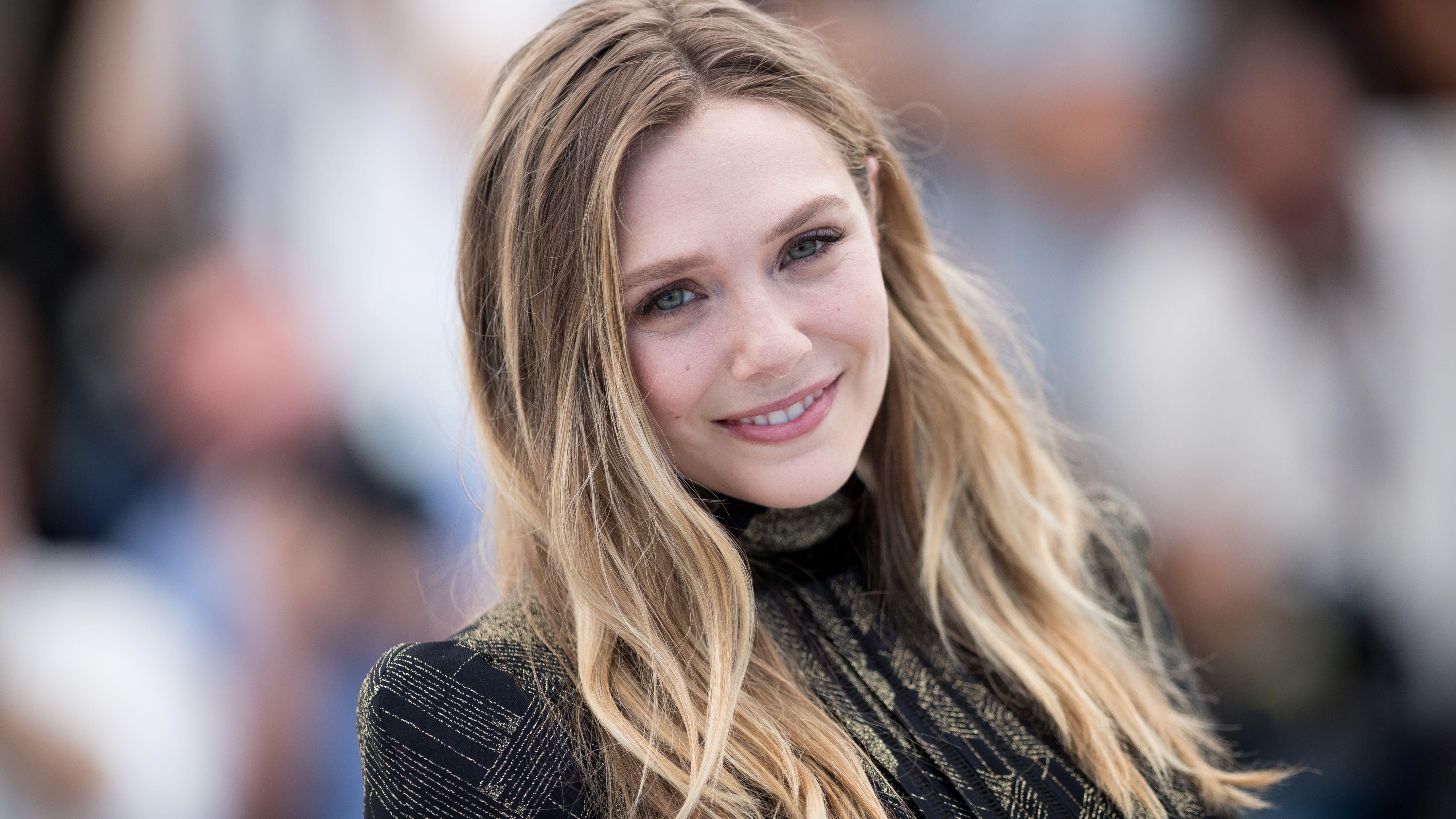 Elizabeth Olsen, Lächeln, Schauspielerin, Premiere, Hollywood, 5120x2880 4K Desktop