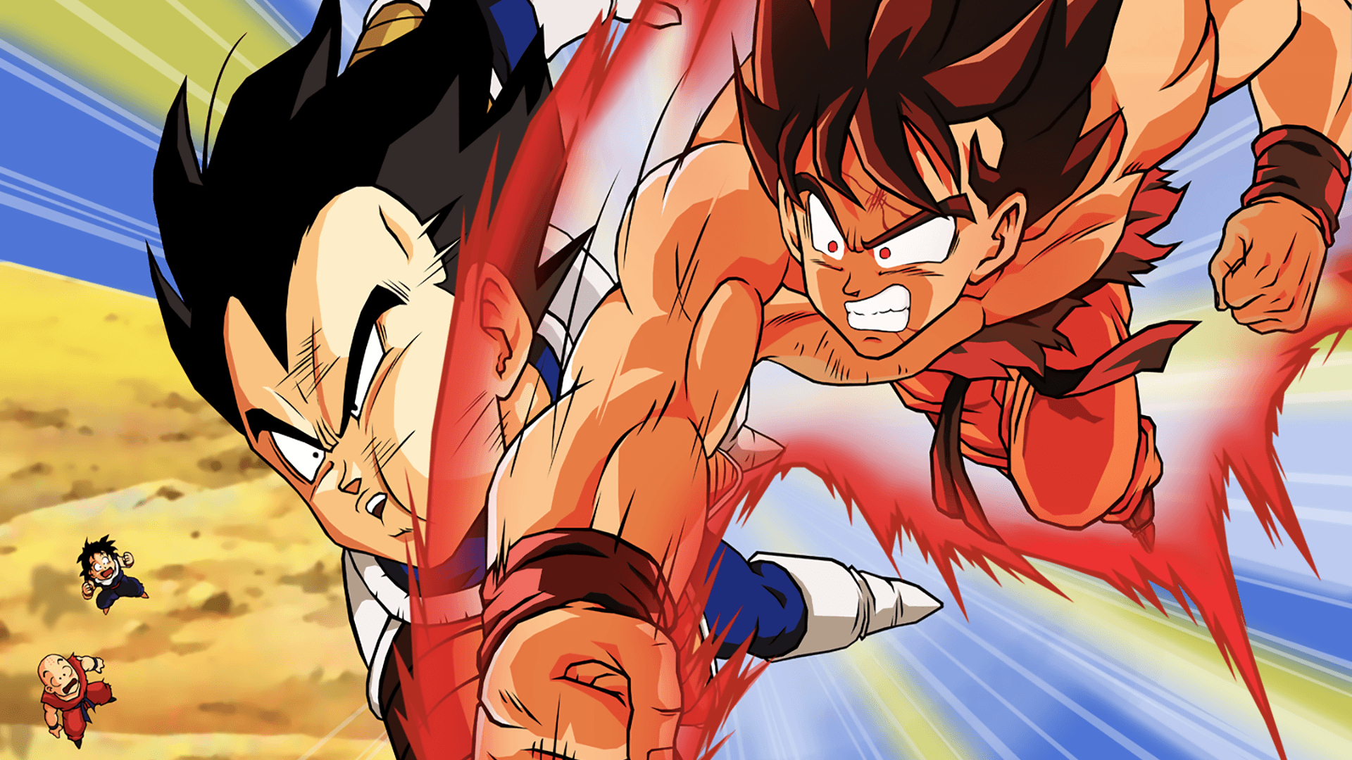 Dragon Ball, Goku, Krillin, Vegeta, Anime-Serie, 1920x1080 Full HD Desktop