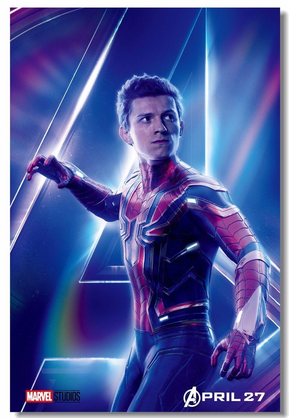 Tom Holland, Iron Spider, Avengers, Infinity War, Poster, 1000x1450 HD Handy